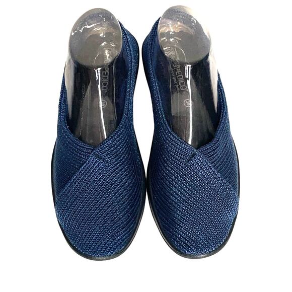 Arcopedico Blue Knit Mailo Sport Comfort Wedge Shoes Size 38 7.5 US - Picture 2 of 8